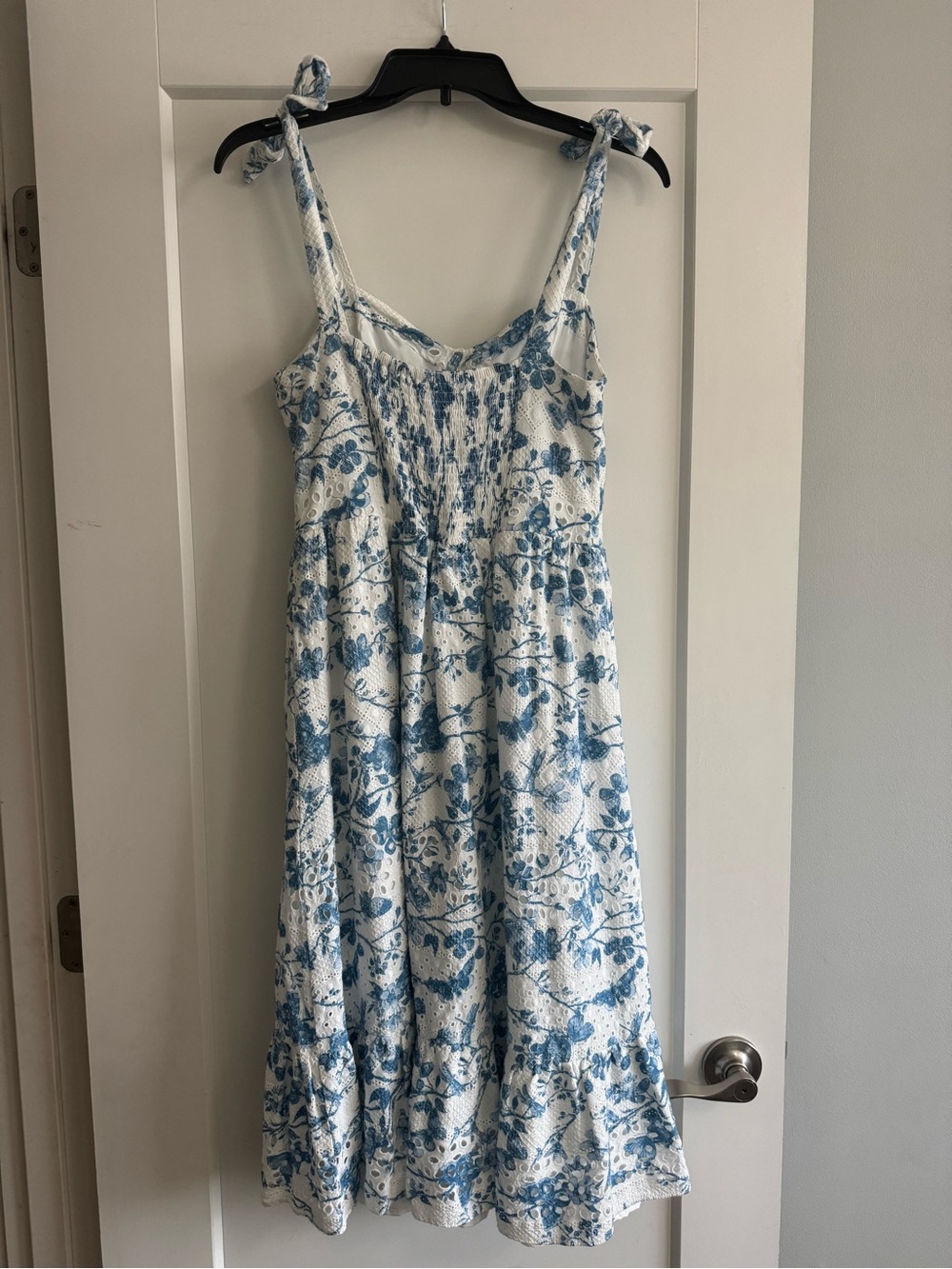 Sophia Rose Floral Eyelet Midi Dress - Picture 6 of 10
